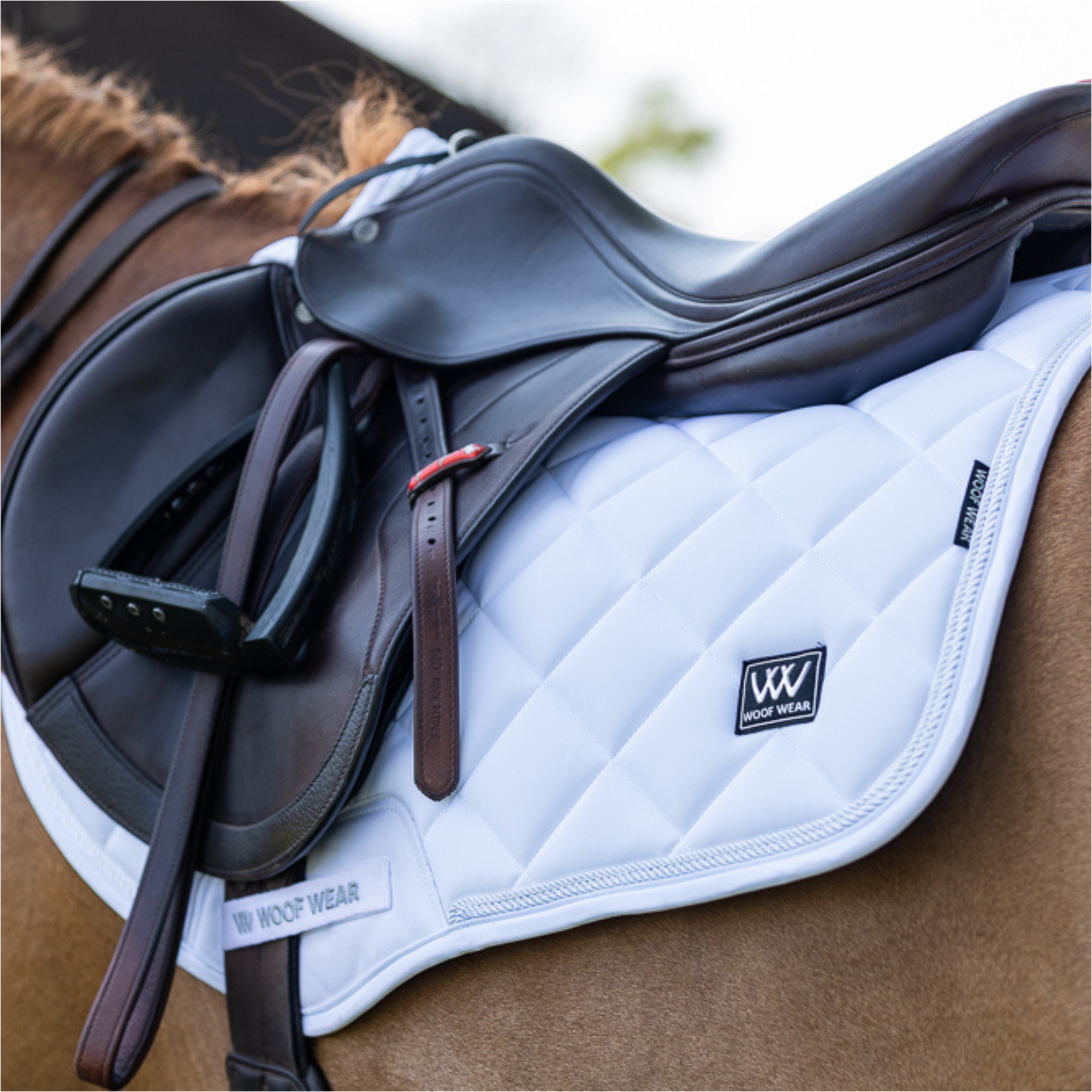 2025 Woof Wear Vision Aura Close Contact Saddle Pad WS0042-WHWH - White